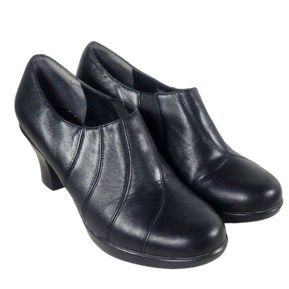 Dansko Women's Black Leather Heels, Size 8.5 (EU 39) - Picture 1 of 9